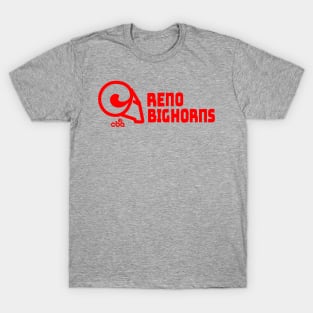 Defunct Reno Bighorns CBA Basketball 1983 T-Shirt